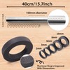 Adjustable Rolling Pin with Thickness Rings for Baking -Non Stick