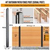 Wowace 4ft (H/48in) Heavy Duty Fence Post - Serial Post