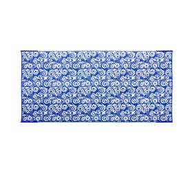Camco 42841 Swirl Awning Leisure Mat-Blue 8' X 16'