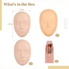Silicone Mannequin Face Set - 8 Pcs, Practice Face Board,