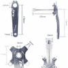 MUXSAM Bicycle Crank Arm Set Road Mountain Bike Crankset With