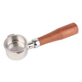 51mm Portafilter 2 Ear Coffee Bottomless Portafilter Replacement for EC0310 Coffee Machine Maker E Style Circular Red Acid Branch