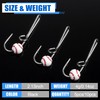 JOGFFDE Fishing Hooks Hat Pins for Hat, 5/10pcs Hat Clip