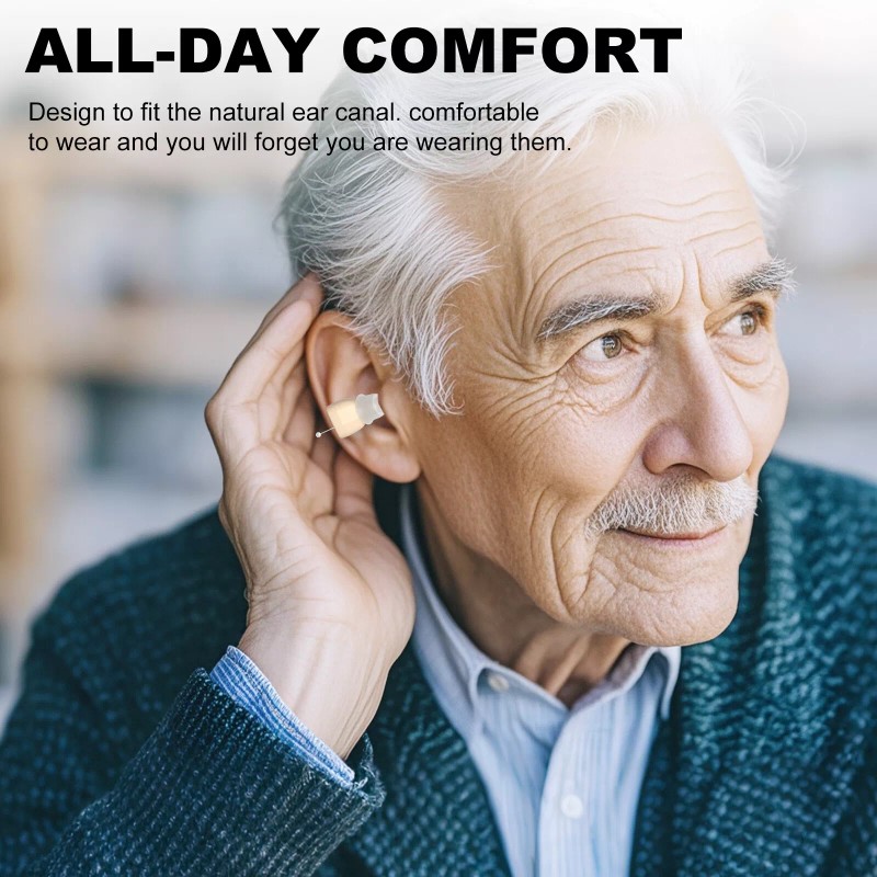 K&FCOPTEE BTE Rechargeable Hearing Amplifiers for Hearing Loss with Charging