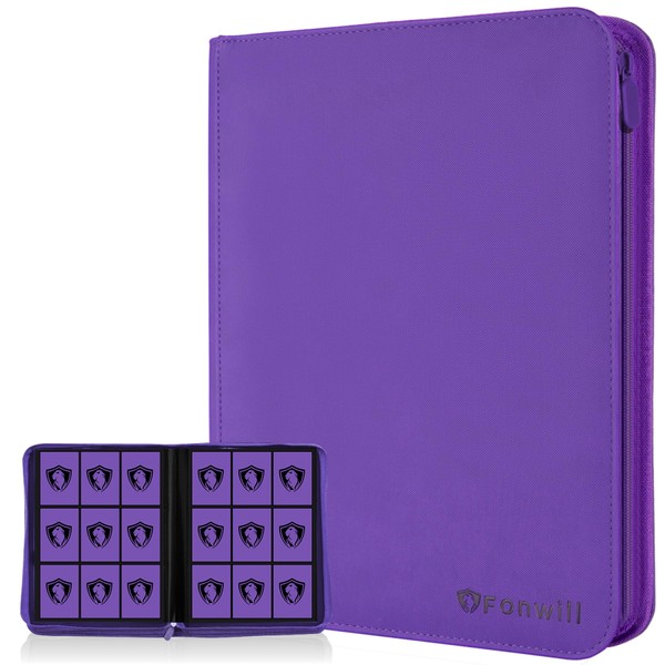 Fonwill 9 Pocket Card Binder,360 Pockets Trading Card Holder Book,