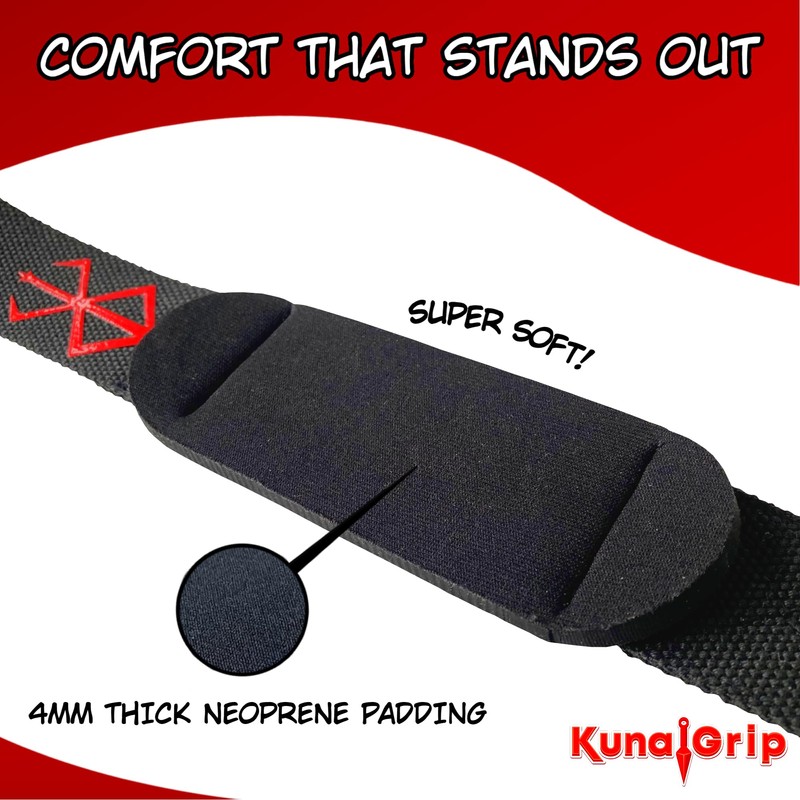 Kunaigrip Anime Wrist Lifting Straps - Wrist Straps for Weight