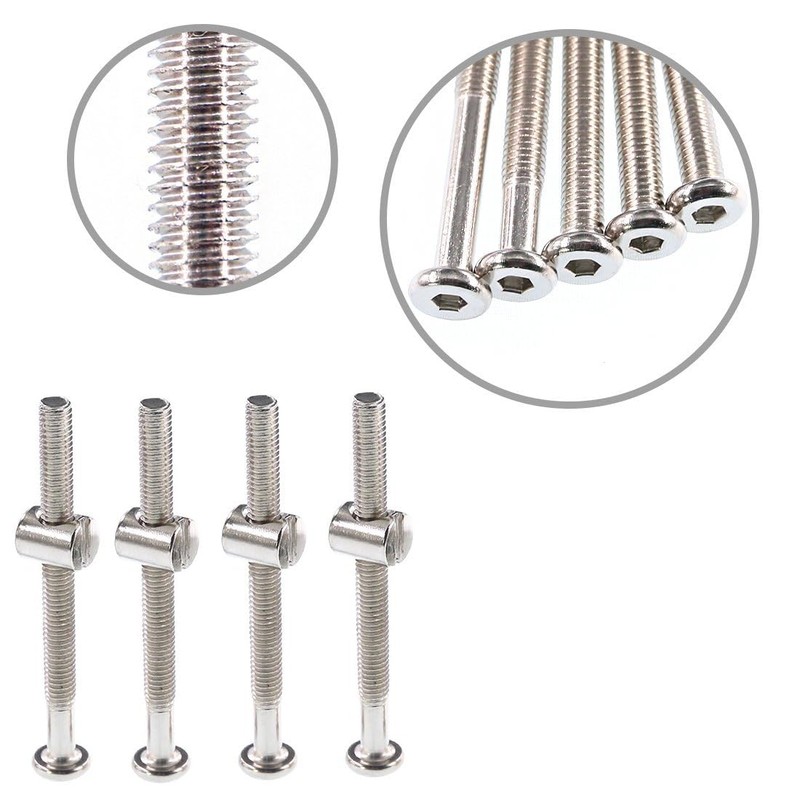 Hex Drive Socket Cap M6 x 60mm Furniture Barrel Screws