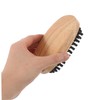 Outanaya Beard Brush for Men Durable Wooden Handle Compact Travel