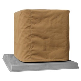 SugarHouse Outdoor Air Conditioner Cover - All-Weather, Waterproof Ultimate Canvas AC Protector, Made in The USA, 20-Year Warranty, Beige, 24 x 24 x 24 Inches