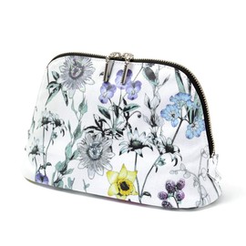 W1003510 Round Pouch (Large) Botanical Garden Cosmetic Pouch, Stylish, Cute