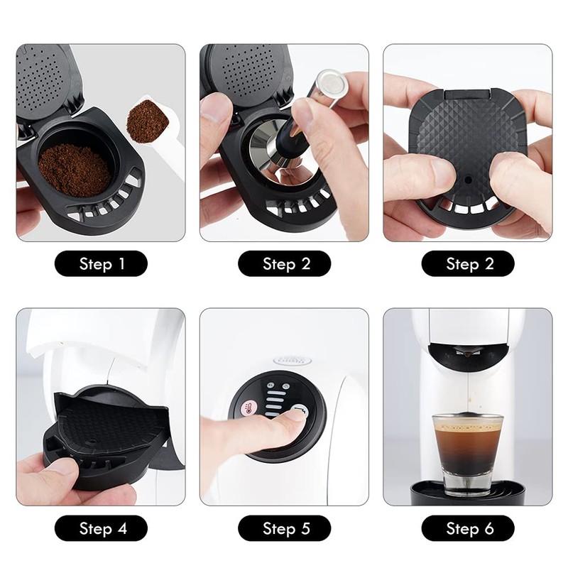 Capsule Adapter for Dolce Gusto Adapter, Reusable Coffee Pods Adapter