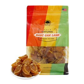 DABC OAK LAND Dried Abalone Baoyu from South Africa,Dried Seafood Jerky & Dried Meats 南非野生鲍鱼 10~15pcs/ 8OZ Bag Large