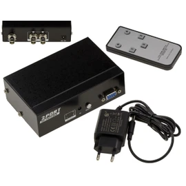 KALEA-INFORMATIQUE 2 Port SDI Switch Splitter 2 BNC SDI Input to One Output Compatible with SD-SDI/HD-SDI and 3G-SDI 297MB/s, with Remote Control and Control via RS232 COM Port