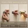 Gold Bird‑Shaped Wireless Motion Sensor LED Wall Night Light For