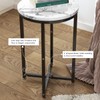 Hooseng Round End Table Set of 2 Small Side Table