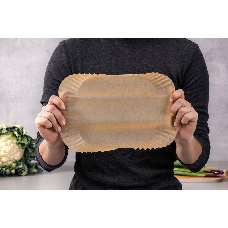 Fackelmann Hot Air Fryer Baking Parchment Paper 20cm Square Coated