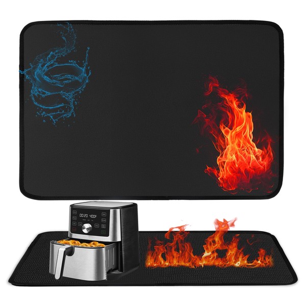 Heat Resistant Mats for Countertop,15x18 in Fireproof Air Fryer Mat,Grill