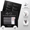 Individual-Lashes 320PCS 60D+80D DIY Lash Extension Kit with Bond and