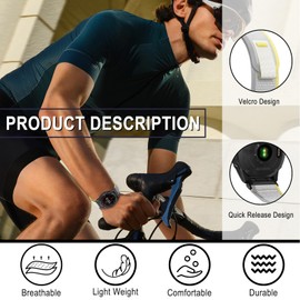 SumRioo QuickFit 22mm Strap for Garmin Fenix 8/8 Solar 47mm/7 Pro/7/6 Pro/6/5/5 Plus, Nylon Trail Loop Watch Strap for Garmin Fenix E, Epix/Epix 2, Forerunner 965/955/945/935, Yellow/Beige