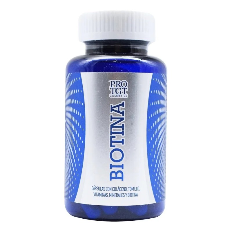 Biotina 600 Mg 30 Cápsulas Pro Tgt Cosmetics. Sabor Sin