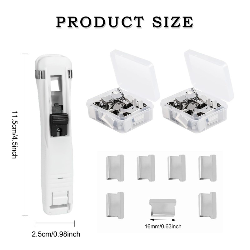 Boxkat 1 Pcs Portable Recyclable Handheld Paper Clam Clip Dispenser