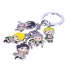 Multiculture Key Ring with 5 Chibi Characters Anime