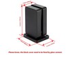 3TO Glass Clamp - Black Glass Railing Clamp Square Modern
