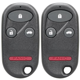 ECCPP A269ZUA101 Keyless Entry Remote Car Key Fob Replacement for 1996-1997 Fit for Honda Accord 2.2L 1998-2002 Fit for Honda Accord 2.3L 4 Buttons Pack of 2
