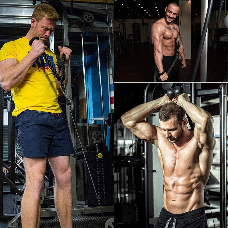 70cm Heavy Duty Triceps Rope Cable Attachment for Fitness, Bodybuilding
