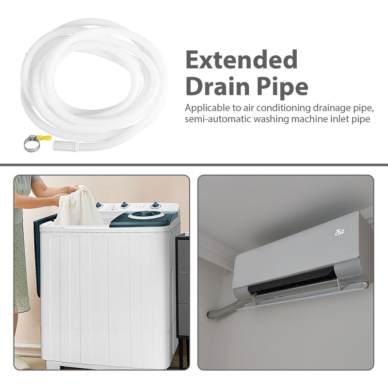 NUOLUX エアコン用ドレンホース エアコン 排水ホース チューブ 6m φ23ｍｍ 延長チューブ ドレンホース 耐候性ドレンホース