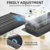 Flowild 2 Pack 6x14 Inch Heavy Duty Steel Grey Floor
