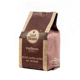 VietBeans 100% Arabica Whole Coffee Beans - Espresso Beans Low Acid - Fruity Highland Coffee with Side Note Caramel and Honey - Slightly Bitter Sweetness - 250 g