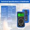 Multimeter YF-90C, Digital Muti Tester TRMS 4000 Counts, Electrical Tester