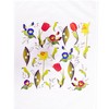 Half a Donkey Spring Flower Collection Large Cotton Tea Towel