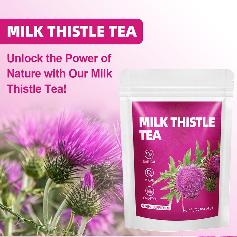 VAEYAE Dried Milk Thistle Herbal Tea for Liver Detox and