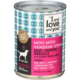 I Love You Dog Food Can Venison, 13 oz