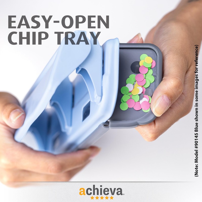 Achieva Economy 3-Hole Punch, 12 Sheet Capacity, Pink (90142)