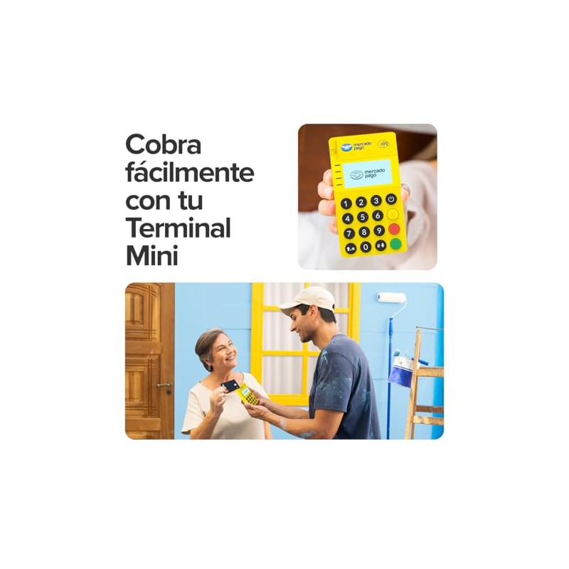 MERCADO PAGO POINT Mini, Terminal para Tarjetas con Conexión Bluetooth,