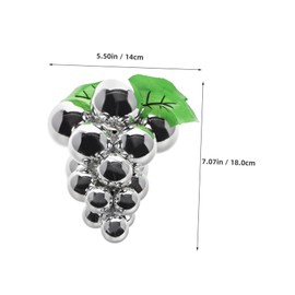 MAGICLULU Unique Faux Grape Christmas Tree Hanging Ornament Realistic Silver Reflective Decoration for Tree Wreaths and Garlands Versatile Holiday Decor for Home and Events