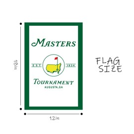 Masters Garden Flag National Golf Garden Flag 12x18in Golf Yard Home for Indoor Outdoor Garden Funny Party Decorations (White)
