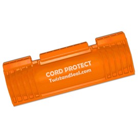 Twist and Seal Cord Protect (2 Pack) - Outdoor Extension Cord Safety Cover Connector and Weatherproof Electrical Protector – Orange