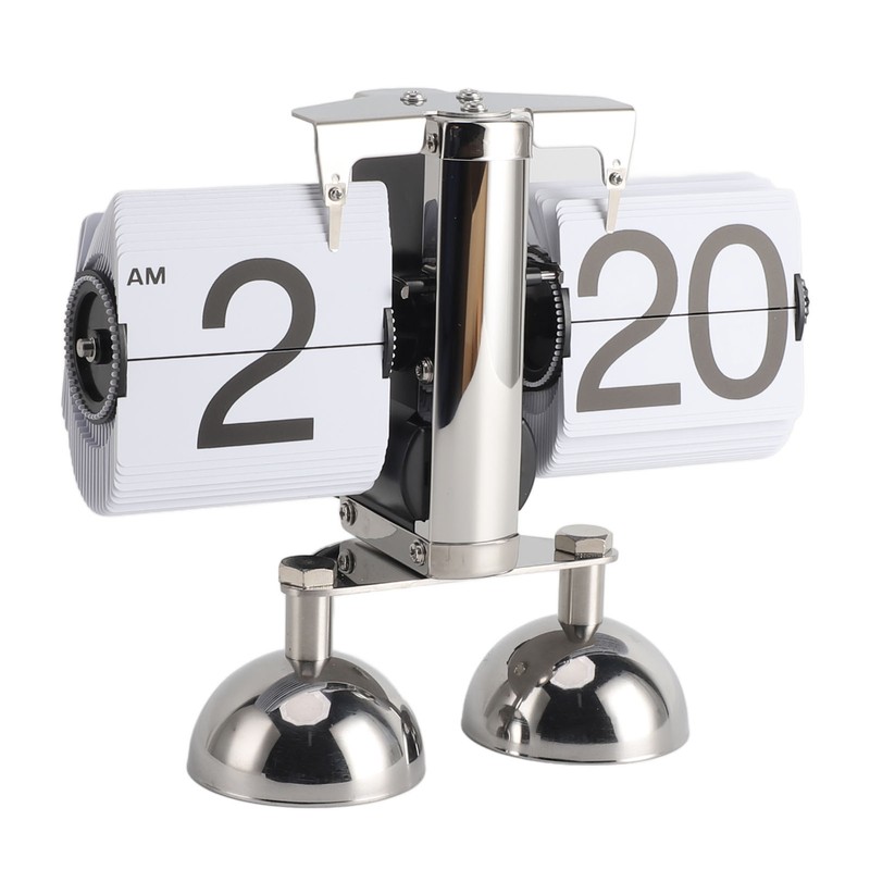 Retro Digital Flip Down Clock Flip Desk Clock Mechanical Battery