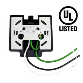 TuyuBEE UL Listed H Track Floating Canopy Connector Black for Single Circuit H Type Track Rail, H Track Lighting Rails Cover Compatible with H Track Rail System, Track Lighting Accessories Kit, 1 Pack