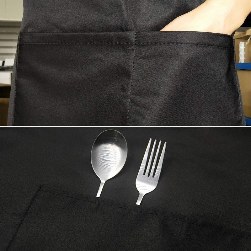 Viedouce 2-Pack of Waterproof Cooking Aprons with Pockets, Adjustable Kitchen