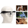 Headband Magnifying Glass Adjustable LED White Light 4 Interchangeable Lenses