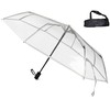 Sternenfunke Umbrella Foldable Transparent Pocket Umbrella, transparent-white