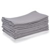 mon bijou® - 6 Pleasantly Soft Fabric Napkins Light Grey