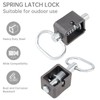 HOJLKLD Spring Latch Lock, Heavy Duty Weld-On Spring Loaded Latch