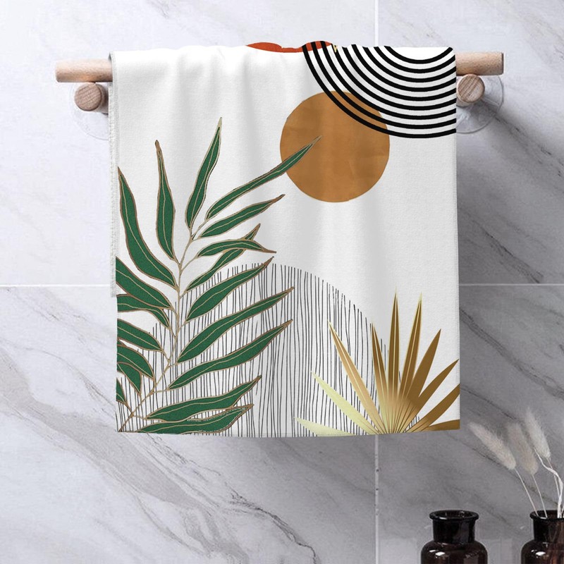 Mid Century Dish Towels 16x24 inches Pack of 2, Boho