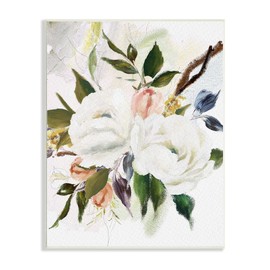 Stupell Industries White Pink Mixed Flower Buds Blooming Classic Painting, Design by Amy Brinkman